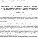 Liming agricultural soils in Tasmania, Australia, from 1940 to 2020: acidity of the soils and the sources, production, quality control, transport and current patterns of lime use