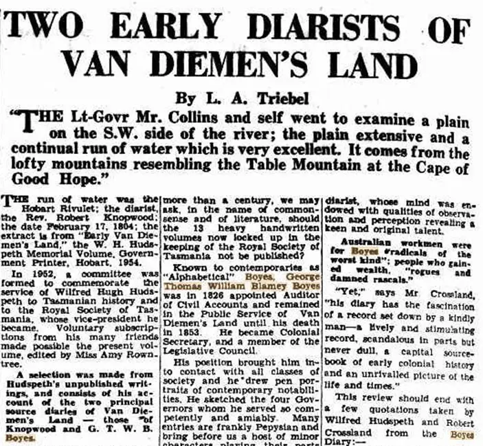 From The Mercury, 20 Sept 1954, p4.