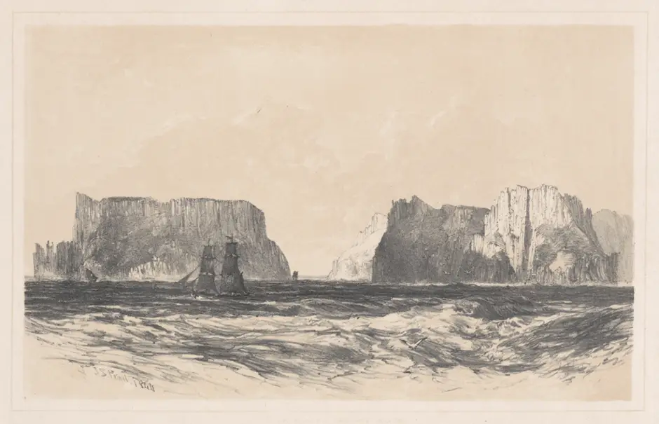 Cape Pillar and Tasman’s Island, V.D.L. 1844.