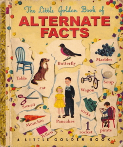 Vintage-style book cover titled Alternate Facts