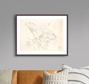 Sketch map of the West Coast of Tasmania 1887 Archival Print from The RST Map Collection