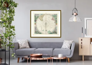 Polus Antarcticus Archival Print from The RST Map Collection 