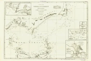 Bass Straits and the Islands, M. Flinders, 1814.  Archival Print from The RST Map Collection