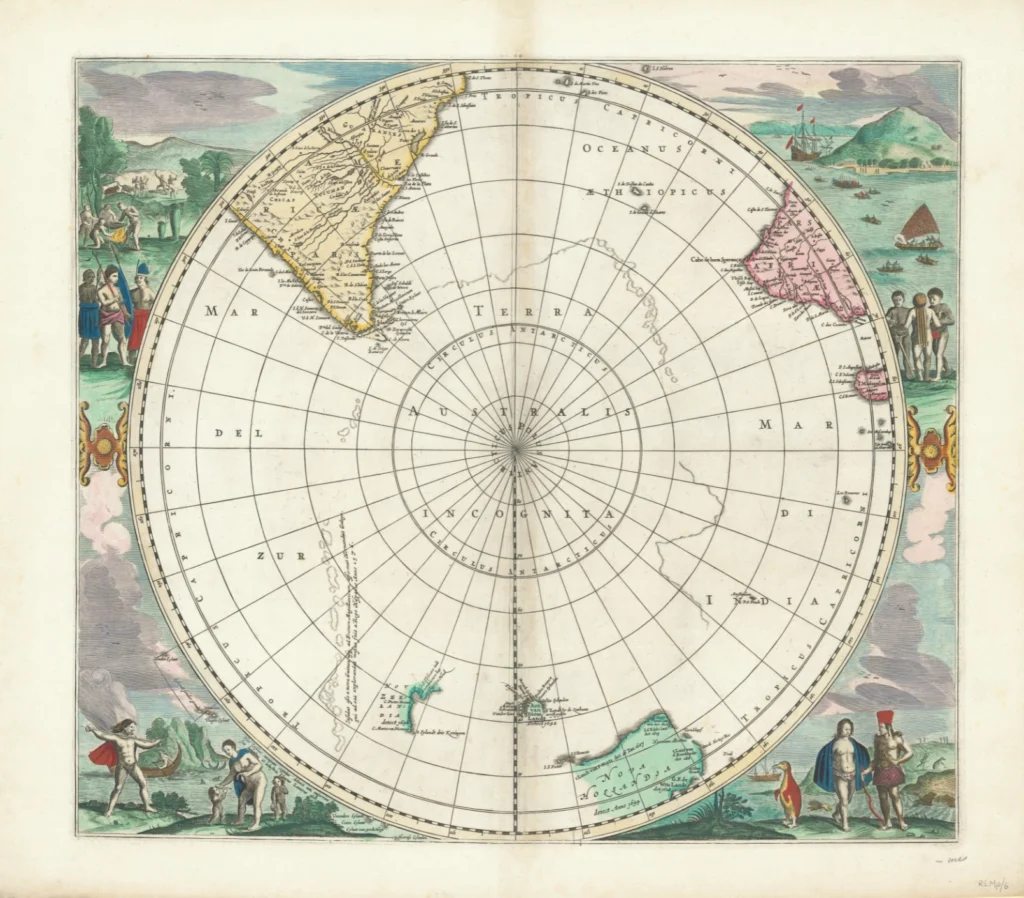 Polus Antarcticus Archival Print from The RST Map Collection 