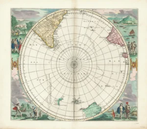 Polus Antarcticus Archival Print from The RST Map Collection 