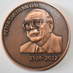Bronze Peter Smith Medal with engraved portrait